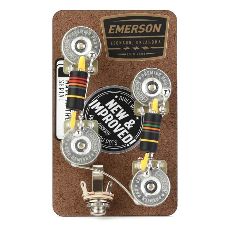 Emerson Custom USA Prewired Kit for Gibson Les Paul with Long Shafts image 1