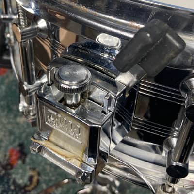 Tama - 5x14" 10-Tube Lug Snare Drum, Power Hoops 1980's - Chrome over Steel image 12