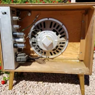 Silvertone Vintage Tube Amp 1961 Refinished Gold Top Sounds Amazing Delta Blues Sound image 7