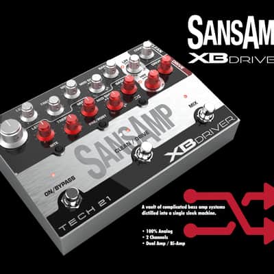 Tech 21 Sansamp Bass Driver & DI Vermillion Red Limited Edition Tech 21 Sansamp Bass Driver & DI Vermillion Red Limited Edition