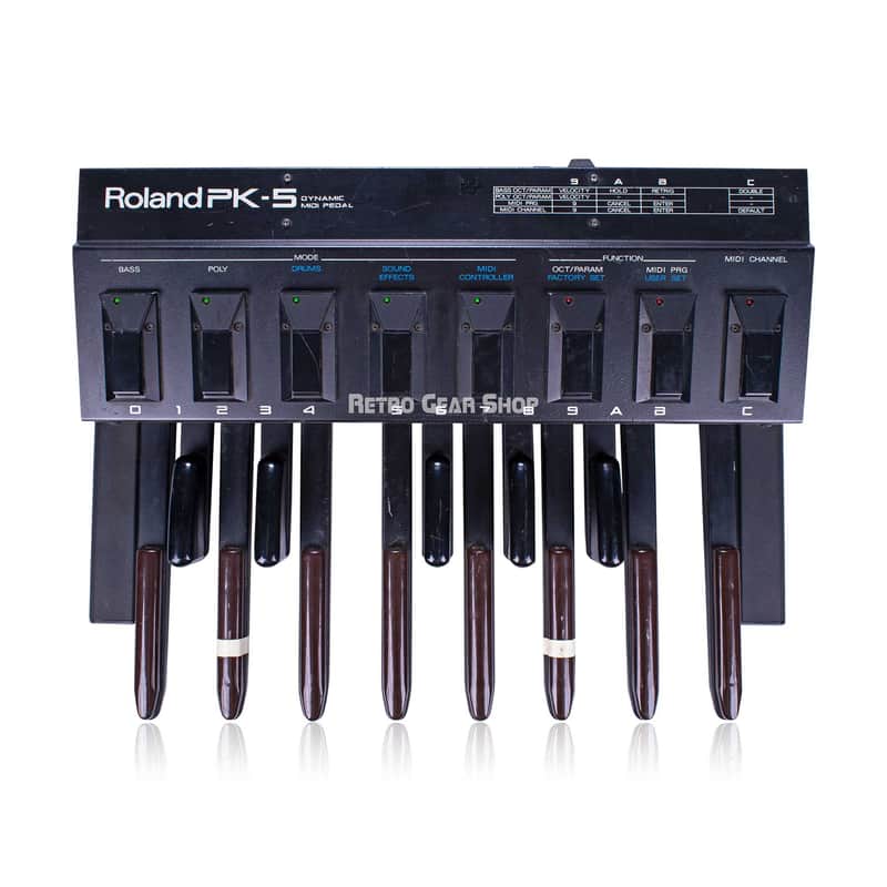 Roland PK-5 Dynamic Midi Foot Pedal Bass Synthesizer Controller Vintage image 1