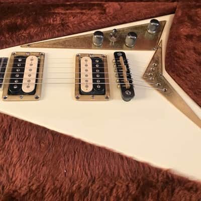 Jackson RR1 Custom Randy Rhoads 1983 San Dimas Custom Shop Offset Flying V White PRE Fender era! image 7