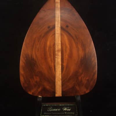 Handmade Tenor Ukulele, Solid Spalted Maple, Acacia, The Islands Soundhole, Turtle Inlay, Soft-bag, Bruce Wei UF17-2104 image 6