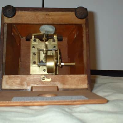 Antique Wood Metronome de Maelzel by Seth Thomas Clocks in No 5 Mahogany, Fully Restored, Brass Trim image 11