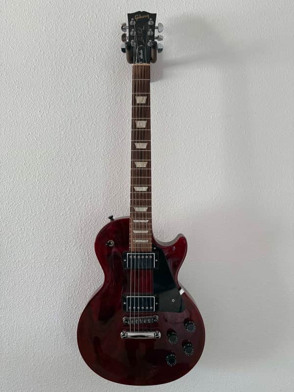 Gibson Les Paul Studio Electric Guitar Wine Red image 1