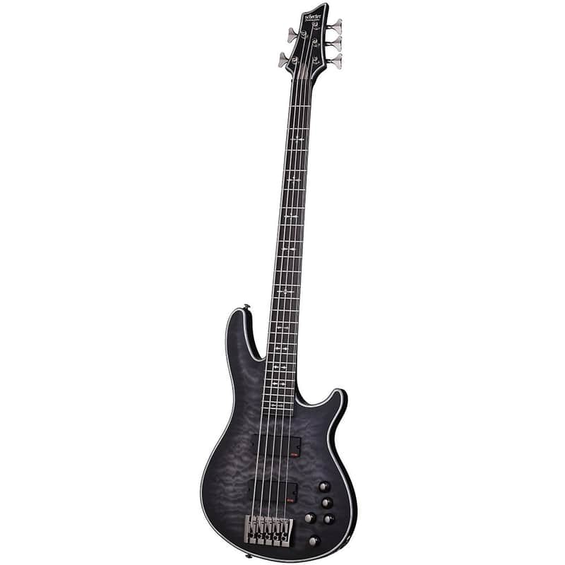 Schecter Hellraiser Extreme-5 Active 5-String Bass See-Thru Black Satin image 1