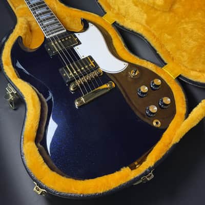 Gibson Custom M2M SG Custom Gloss Gold Hardware - Brunswick Blue image 8