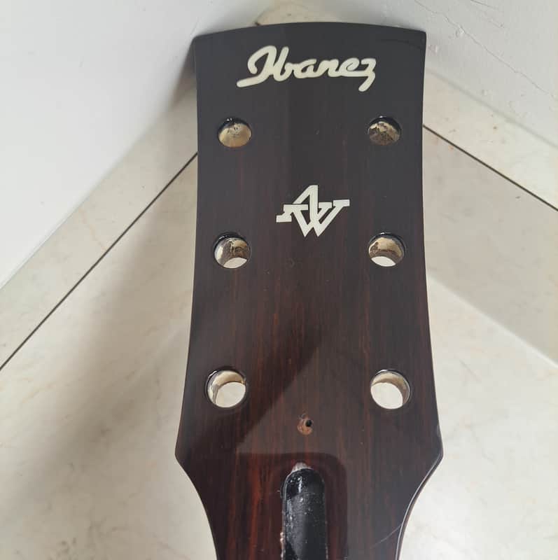 Ibanez Neck - Artwood Acoustic Guitar Neck - Mahogany Satin Finish- Unused Pulloff- Pearlized Inlay image 1
