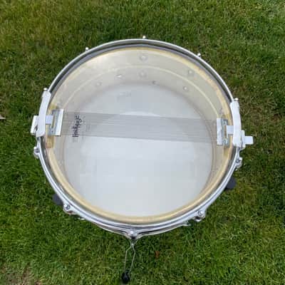1980s Yamaha SD495 5.5x14 Brass Snare Drum 10-Lug image 13