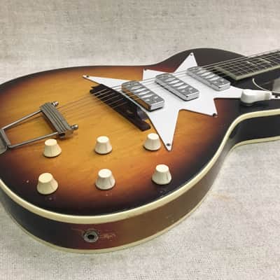 Airline 7209 Harmony Stratotone Roy Smeck 3 Dearmond Pickup 1960 Vintage Sunburst image 9