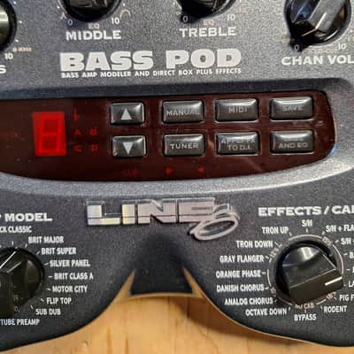 Line 6 Bass POD Multi-Effect and Amp Modeler 2001 - 2003 - Black image 6