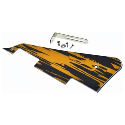 Tawny Stripe LP Guitar Pickguard with Nickel Stainless Steel Bracket and Steel Mounting Screws for USA Les Paul image 4