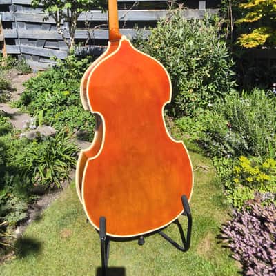 Framus Upright doubleBass 60/70s - Translucent Gretsch Orange image 6
