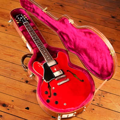 1998 Gibson ES-335 Dot Left-Handed - Cherry Red image 2