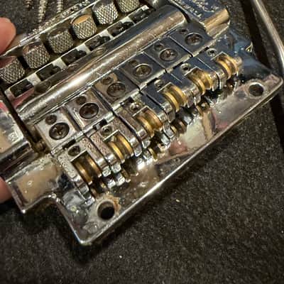 1980s Kahler 2300 Chrome Tremolo Bridge with Bar & Screws image 3