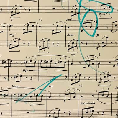 Ludwig Van Beethoven  Fur Elise Sheet Music Piano Song Vintage Notation Used Play 1964 image 5