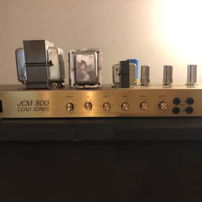 Marshall JCM 800 Hopkins Modded High Gain "Lilith" 1987 Black/Gold image 11
