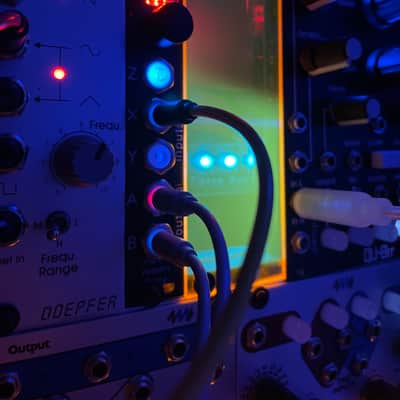 Lutz Media 4mm wide Eurorack Modular Plexi “Light” Panel / Voltage LED Display image 2