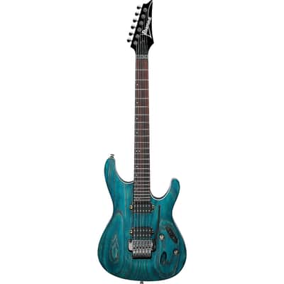 Ibanez S520AH S Standard Guitar  - Cosmic Blue Stained Flat image 3