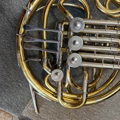 Double French horn. Needs repair. image 2