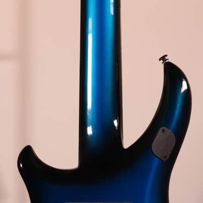 MusicMan Majesty 7 John Petrucci Signature Electric Guitar - Ebony Fingerboard, Titan Blue image 12
