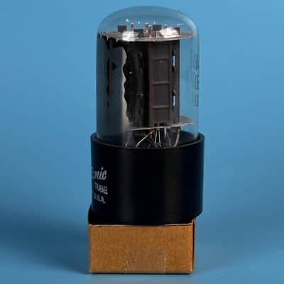 1964 General Electric 6SN7 Vintage Grey Plate vacuum tube! Tests Good! T572 image 3