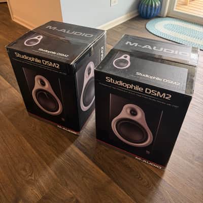 M-Audio DSM2 Bi-Amplified Reference Monitors - Pair - Excellent Condition with Original Boxes 2008-2014 - Black image 6