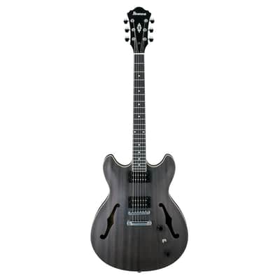 Ibanez AS53TKF Artcore Semi-Hollow Body Guitar - Transparent Black Flat image 5