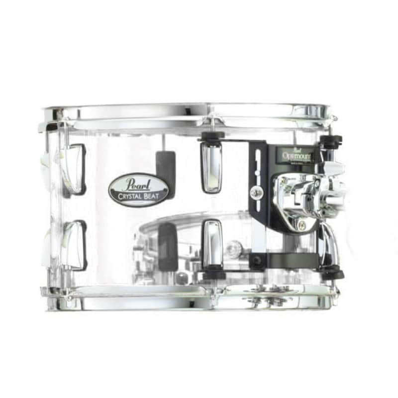 Pearl CRB1208TC730 Crystal Beat Acrylic Tom Tom 12" x 8", Ultra Clear image 1