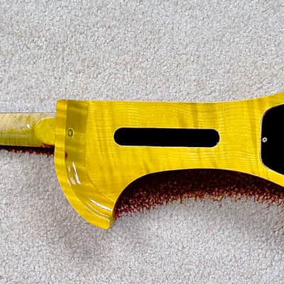 Goldsun Electric Violin Flamed Maple Zeta Copy image 6