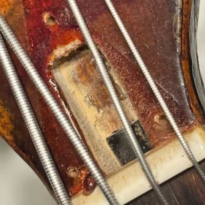 Geeco Apollo Hofner Copy Beatle Bass  500/1 1970's - Sunburst image 15