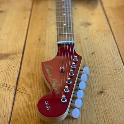 K-ON! Japan Original Brand Azusa Nakano Mustang Old Candy Apple Red w/ Matching Headstock image 9