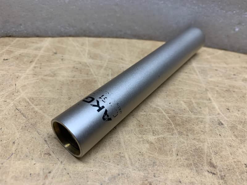AKG C451E/ SILVER MICROPHONE BODY ONLY/ WORKS GREAT/ NEEDS CAPSULE- MAKE OFFER! image 1