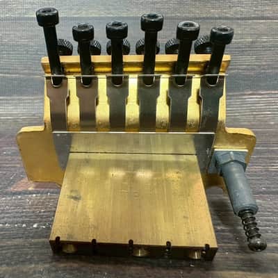 GOTOH B.C. Rich Logo GE1988T Floyd Rose Tremolo Bridge Gold w/Lock Nut Arm Japan image 7