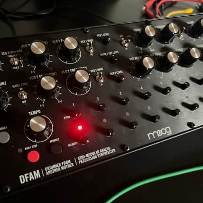 Moog DFAM Drummer From Another Mother Semi-Modular Analog Percussion Synthesizer 2018 - Present - Black/Wood image 2