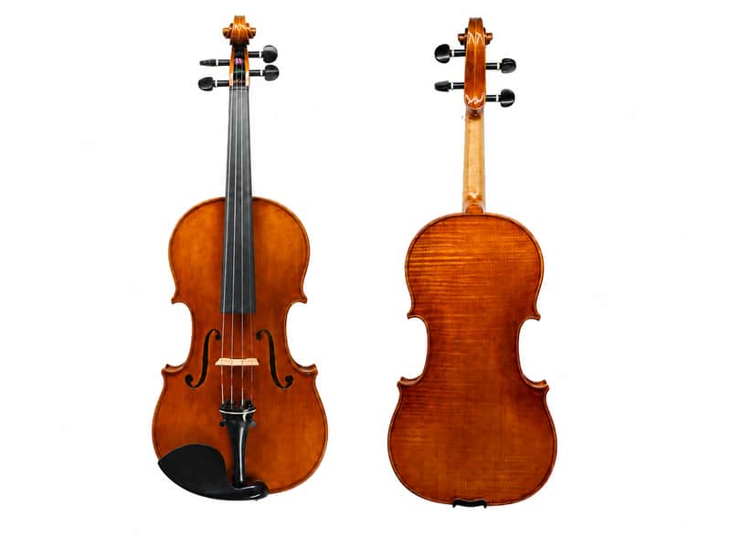 4/4 Handmade Strad Violin Outfit Italian Spruce European 1pc Flamed Maple Back image 1