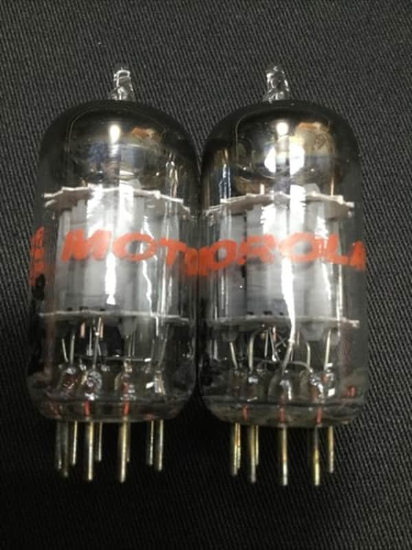 Matched PAIR MOTOROLA 12AU7A AUDIO AMPLIFIER VACUUM TUBES TESTED VINTAGE 4.5290 image 1