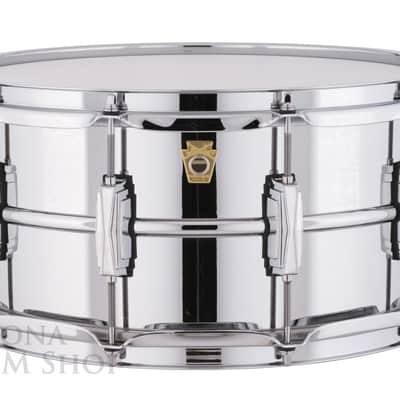 Ludwig LM402 Supraphonic 6.5 x 14 inch Aluminum Snare Drum Chrome image 1
