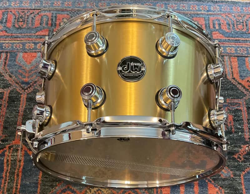 DW Performance Series Snare Drum - 8 x 14-inch - 1mm Polished Brass