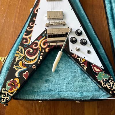 Epiphone Jimi Hendrix Signature "Love Drops" Flying V 2024 - Present - Ebony image 2