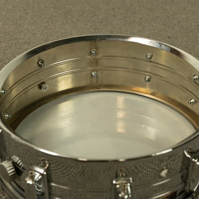 1970s Pearl 5x14 Chrome Over Steel Snare Drum image 11