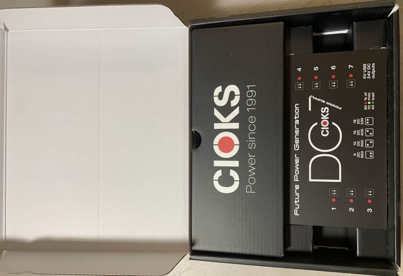 CIOKS DC7 - 7 Isolated DC Outlets Power Supply w/ Cioks Grip Bracket v2 for Pedaltrain Pedalboards image 1