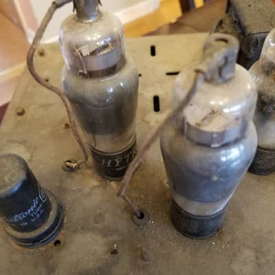 Seeberg 830-1Z Vintage Mono 2A3 Tube Amp Head Dual Tone Compensator 1930s - Wrinkled Black Paint image 8