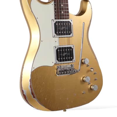 Fiam Guitars Mirari F5 2023 - Aztec Gold over Silver. By past Ronin Guitars luthier Izzy Lugo. NEW (Authorized Dealer) image 4