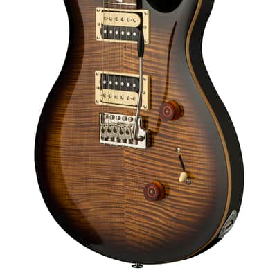 Paul Reed Smith SE Custom 24 Electric Guitar Black Gold Sunburst image 3