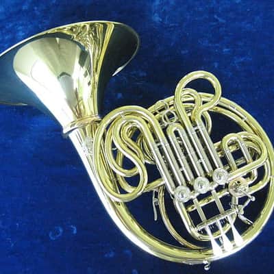 New Alexander 103MAL-HG Double French Horn in Yellow Brass, Hand Hammered Bell Spout, Detachable Bell Flare;with Mouthpiece,Care Kit image 2