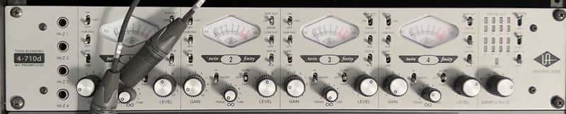 Universal Audio 4-710d 4-Channel Twin-Finity Tube/Solid-State Mic Preamp – MINT Studio Condition - LOCAL PICKUP MALIBU image 1