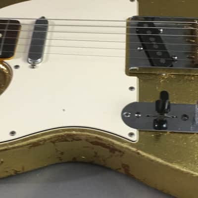 LEFTY Custom Heavy Relic TL59 Gold Metallic Vintage Guitar Aged Tele 6 Lb HSC image 12