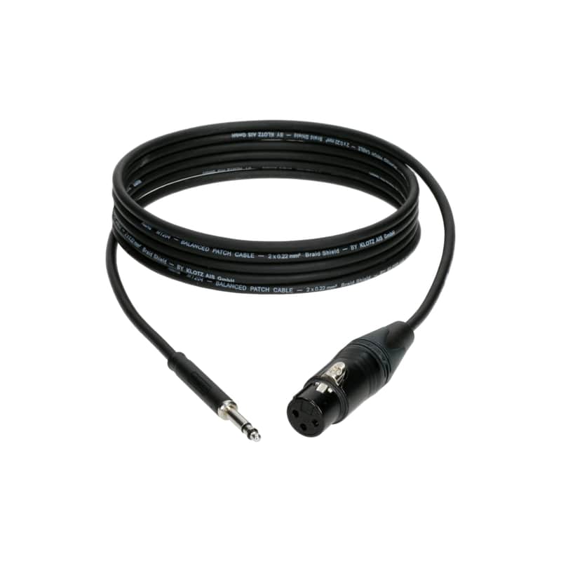 Klotz M4TF1-0200 Patch Cable 2m - Stereo Patch Cable image 1
