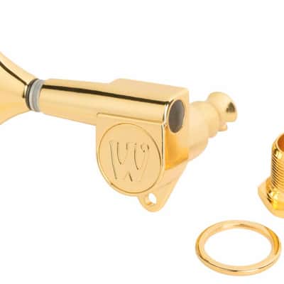 Warwick Bass Gold Tuning Key Set of (6) - Gold image 3